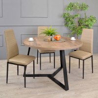 Masă pentru bucătărie Deco Calipso D120 Colonial/Black (T1CA12) imaginea #8 — magazin online Desire.md