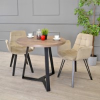 Masă pentru bucătărie Deco Calipso D90 Colonial/Black (T1CA09) imaginea #6 — magazin online Desire.md