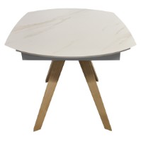 Masă pentru bucătărie Deco Nela 120/180x90x76 White/Ash (MNLA-DFL-WHT) imaginea #6 — magazin online Desire.md