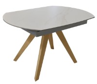 Masă pentru bucătărie Deco Nela 120/180x90x76 White/Ash (MNLA-DFL-WHT) imaginea #4 — magazin online Desire.md