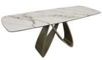 Обеденный стол Deco Rino 180/220/260x100x76 White Marble/Golden (MRNO-DFL-WHT) фото №6 — интернет-магазин Desire.md