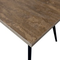 Masă pentru bucătărie Deco Rodos 135x75x75 Brown/Black (T1RD1375) imaginea #2 — magazin online Desire.md