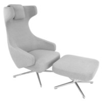 Taburet Deco Seattle H-5201OT Grey imaginea #2 — magazin online Desire.md