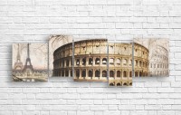 Pictură ArtDesign Historical cities 199x64cm (R-10142)