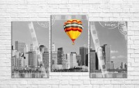 Pictură ArtDesign Hot air balloon flight 110x60cm (MT-10048)
