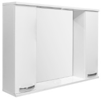 Dulap cu oglindă Mashtab Agat 10350 1000x200x720mm White imaginea #2 — magazin online Desire.md