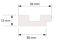 Lamelă decorativă Mardom Decor Stretto Dark Oak L0104R imaginea #2 — magazin online Desire.md