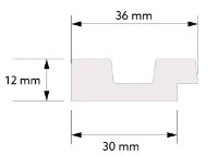 Lamelă decorativă Mardom Decor Stretto White L0101L imaginea #2 — magazin online Desire.md