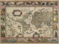 Карта мира ArtDesign 40x52cm FK-10012