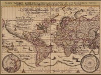 Карта мира ArtDesign 40x54cm FK-10016