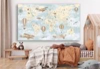 Harta lumii ArtDesign 43x74cm FK-10022 imaginea #2 — magazin online Desire.md