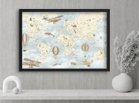 Карта мира ArtDesign 43x74cm RFK-10022 фото №2 — интернет-магазин Desire.md