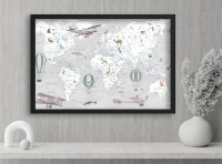 Карта мира ArtDesign 43x74cm RFK-10023 фото №3 — интернет-магазин Desire.md