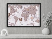 Harta lumii ArtDesign 43x74cm RFK-10024 imaginea #2 — magazin online Desire.md