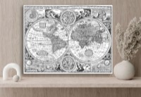 Карта мира ArtDesign 45x58cm FK-10010 фото №2 — интернет-магазин Desire.md