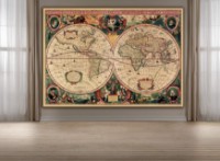 Harta lumii ArtDesign 45x64cm FK-10013 imaginea #2 — magazin online Desire.md