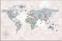 Harta lumii ArtDesign 48x73cm FK-10028 imaginea #1 — magazin online Desire.md