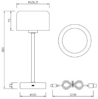 Настольная лампа Trio R59151108 фото №2 — интернет-магазин Desire.md