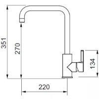 Baterie bucătărie Elleci Drive Chrome (MIKD01CR) imaginea #2 — magazin online Desire.md