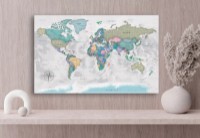 Harta lumii ArtDesign 50x80cm FK-10027 imaginea #2 — magazin online Desire.md