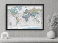 Harta lumii ArtDesign 50x80cm RFK-10027 imaginea #2 — magazin online Desire.md