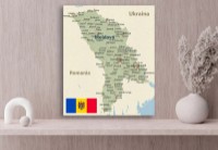 Harta lumii ArtDesign 60x72cm FK-10021 imaginea #2 — magazin online Desire.md