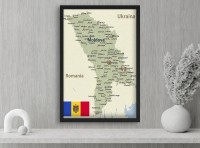 Карта Молдовы ArtDesign 60x72cm RFK-10021 фото №2 — интернет-магазин Desire.md