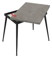 Обеденный стол Magnusplus Lilis 60x90/90x120 Retro Stone фото №2 — интернет-магазин Desire.md