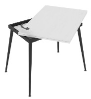 Masă pentru bucătărie Magnusplus Lilis 60x90/90x120 Senkron White imaginea #2 — magazin online Desire.md