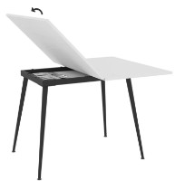 Masă pentru bucătărie Magnusplus Lilis 60x90/90x120 Senkron White imaginea #4 — magazin online Desire.md