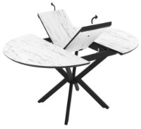 Обеденный стол Mobiland Dobok 110x76x110 Marmo Super Matt фото №6 — интернет-магазин Desire.md