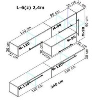 Living Bafimob L-6(z) 2.4m Mokko imaginea #2 — magazin online Desire.md