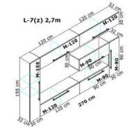 Living Bafimob L-7(z) 2.7m Mokko imaginea #2 — magazin online Desire.md