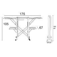 Сушилка для белья Arredamenti Gabbiano White фото №4 — интернет-магазин Desire.md