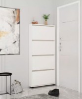 Rafturi pentru pantofi Mobildor-Lux Leo Slim 100x16x164 White (00012973)