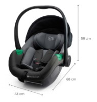 Scaun auto pentru copii Kinderkraft Mink Pro 2 i-Size Grey (KCMINPR2GRY0000) imaginea #5 — magazin online Desire.md