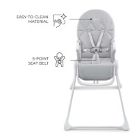 Scaun de masa Kinderkraft Binci Light Grey (KHBINC00LGR0000) imaginea #5 — magazin online Desire.md