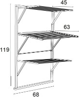 Сушилка для белья Arredamenti Karim Cherry Tree/White фото №6 — интернет-магазин Desire.md