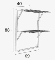Сушилка для белья Arredamenti Klaus Cherry Tree/White фото №2 — интернет-магазин Desire.md