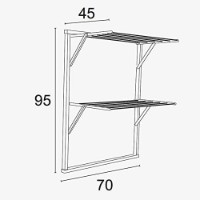 Сушилка для белья Arredamenti Klaus White фото №3 — интернет-магазин Desire.md