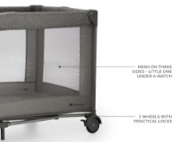 Pătuț pliabil Kinderkraft Joy2 Dark Grey (KLJOY02DGR000AC) imaginea #5 — magazin online Desire.md