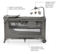 Pătuț pliabil Kinderkraft Joy2 Dark Grey (KLJOY02DGR000AC) imaginea #7 — magazin online Desire.md