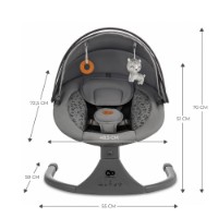 Leagăn pentru bebeluși Kinderkraft Lumi 2 Dark Grey (KBLUMI02DGR0000) imaginea #9 — magazin online Desire.md