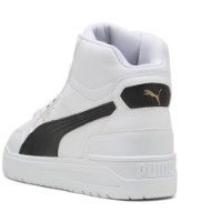 Bocanci pentru bărbați Puma Shuffle Downtown Mid Puma White/Black/Gold, s.41 imaginea #6 — magazin online Desire.md
