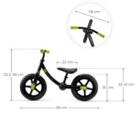 Bicicleta fără pedale Kinderkraft 2Way Next Black (KR2WAY25BLK0000) imaginea #6 — magazin online Desire.md