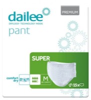 Трусы-подгузники для взрослых Dailee Premium Super M 15pcs