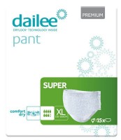 Chiloți-scutece adulți Dailee Premium Super XL 15pcs imaginea #1 — magazin online Desire.md