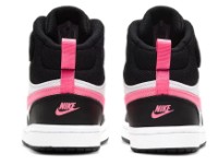 Ботинки детские Nike Court Borough Mid 2 Ps Black/White/Sunset Pulse, s.31.5 фото №2 — интернет-магазин Desire.md