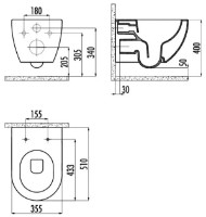 Vas WC Creavit Free FE320-11KK00E-0000/KC0903.01.2100E imaginea #2 — magazin online Desire.md