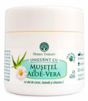 Unguent Herbal Therapy Musetel si Aloe Vera 40ml